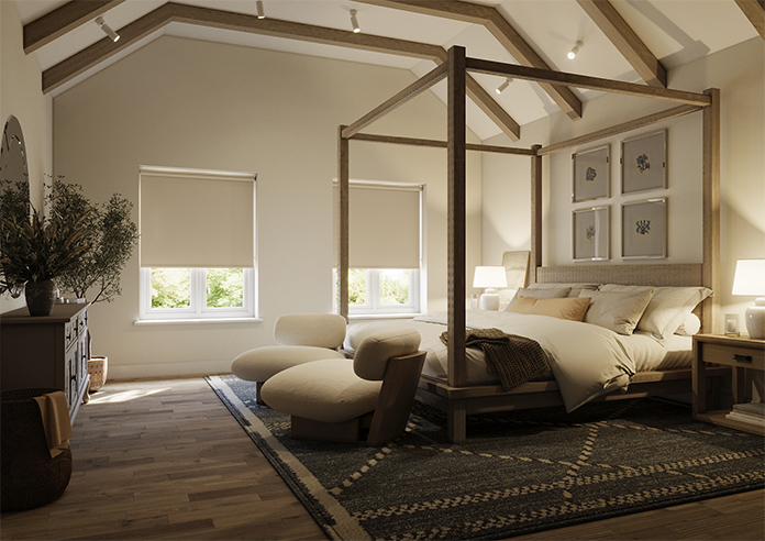 Trinity (Blackout), Riveria Sand - Roller Blind - Image 7